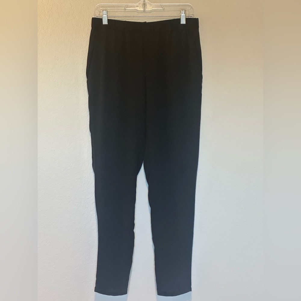 Eileen Fisher Black Tapered Pants